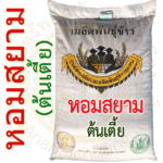 เมล็ดข้าวเปลือก หอมสยาม (ต้นเตี้ย) ข้าวเจ้าหอม นาปี สายพันธุ์ใหม่ #ส่งฟรี #เก็บเงินปลายทาง